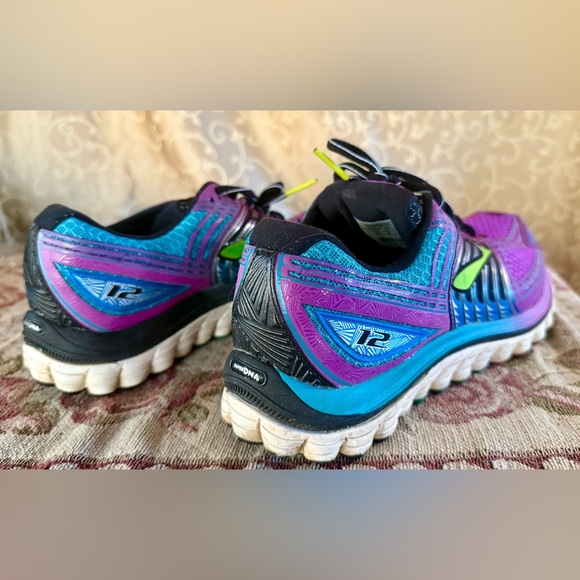 Women’s Brooks Purple Glycerin 12 Running Shoes Sneakers Size 8 M - Picture 7 of 15